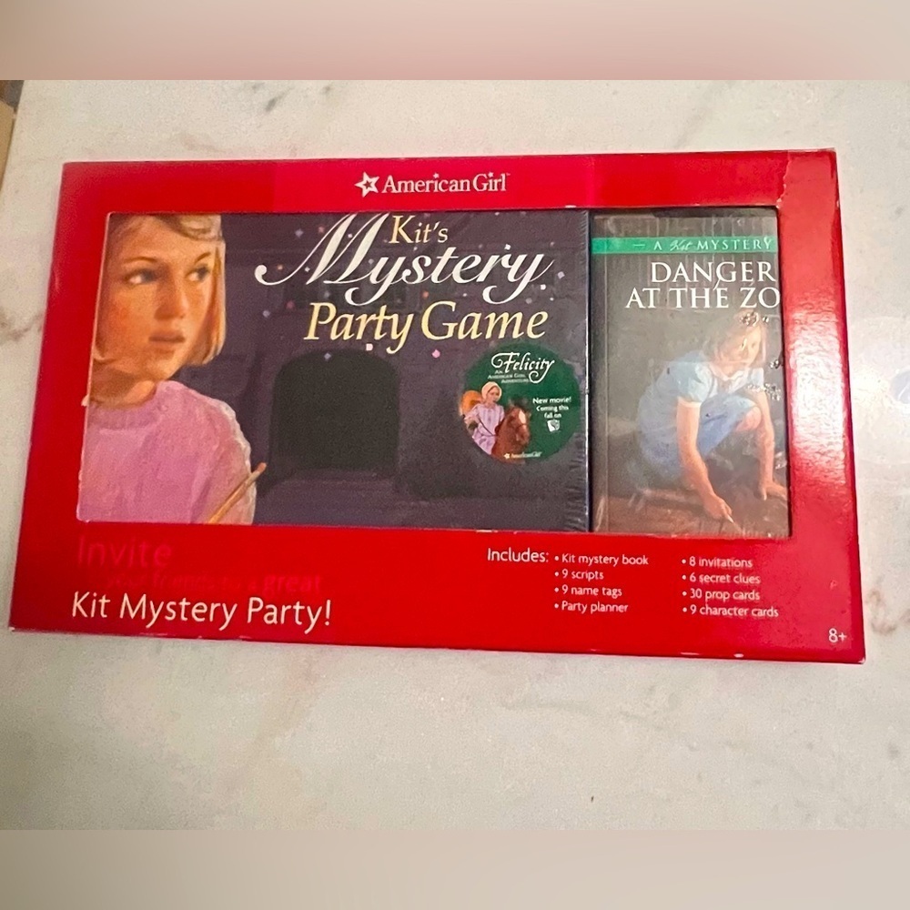 American Girl Kit's Mystery Party Board Game Host a Mystery Complete Set Sealed